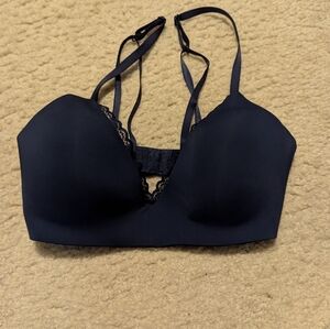 Aerie Midnight Blue Lace Accent Bra